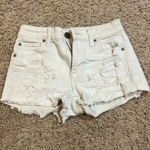American Eagle White Shorts (Size 0)